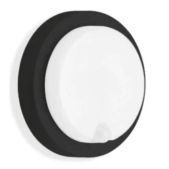 LED-Sensor-Außenwandleuchte Dortmund Ø17cm schwarz