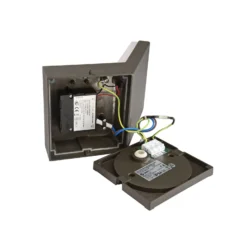 LED-Sensor-Außenwandleuchte Tucanae, grau, Höhe 22 cm, IP54