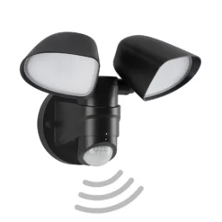 LED-Sensor-Außenwandstrahler Bilbao 2-flg. schwarz