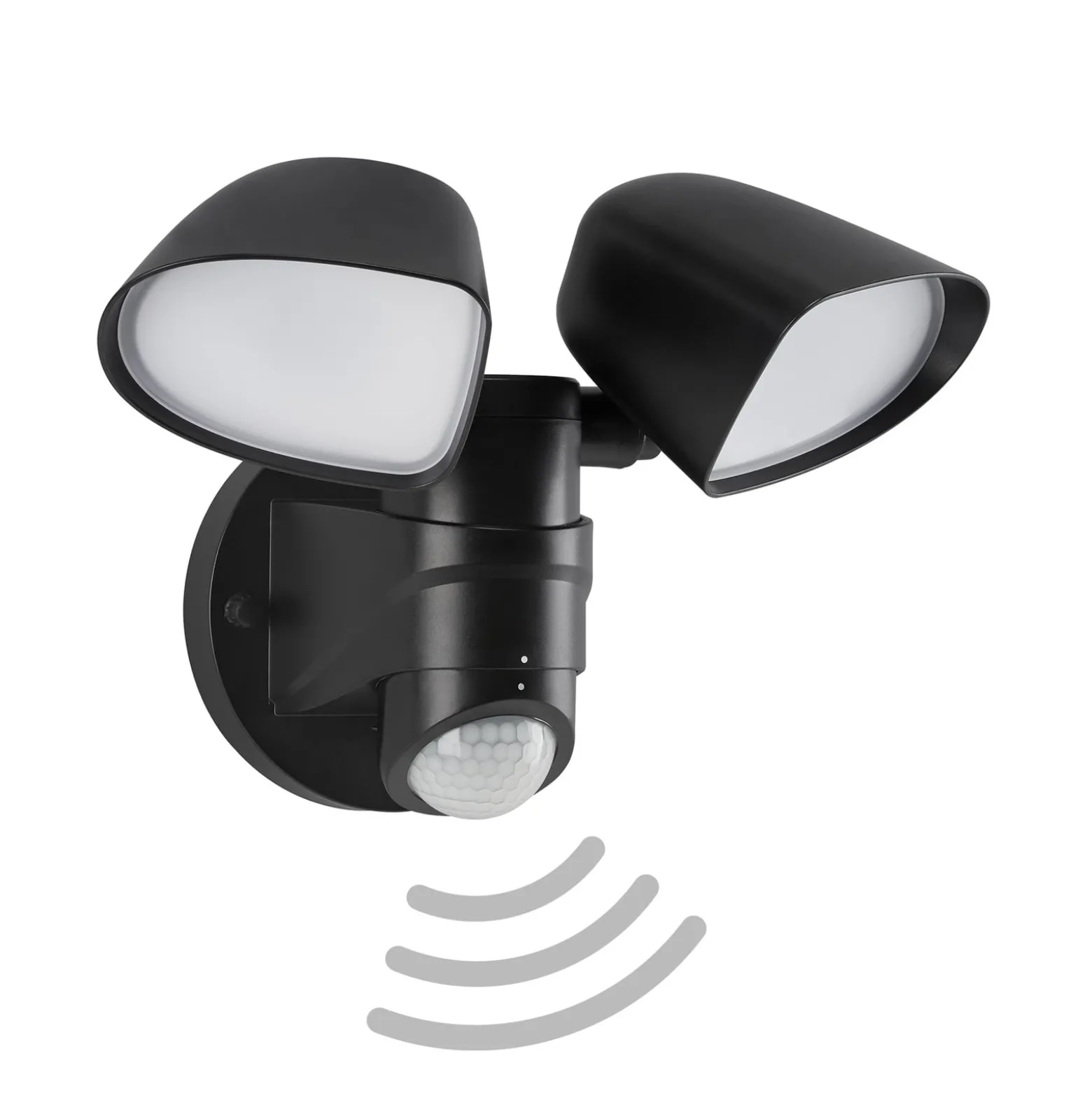 LED-Sensor-Außenwandstrahler Bilbao 2-flg. schwarz