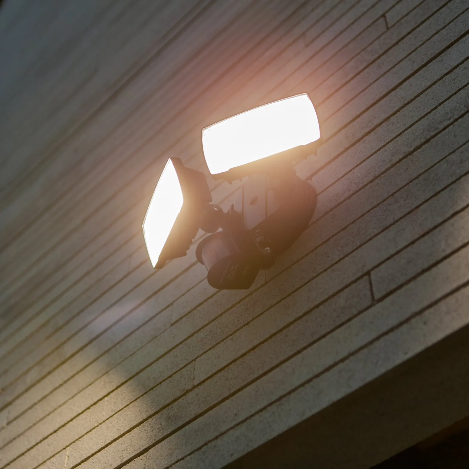 LED-Sensor-Außenwandstrahler CHIMERA, schwarz, 2-flg., IP54