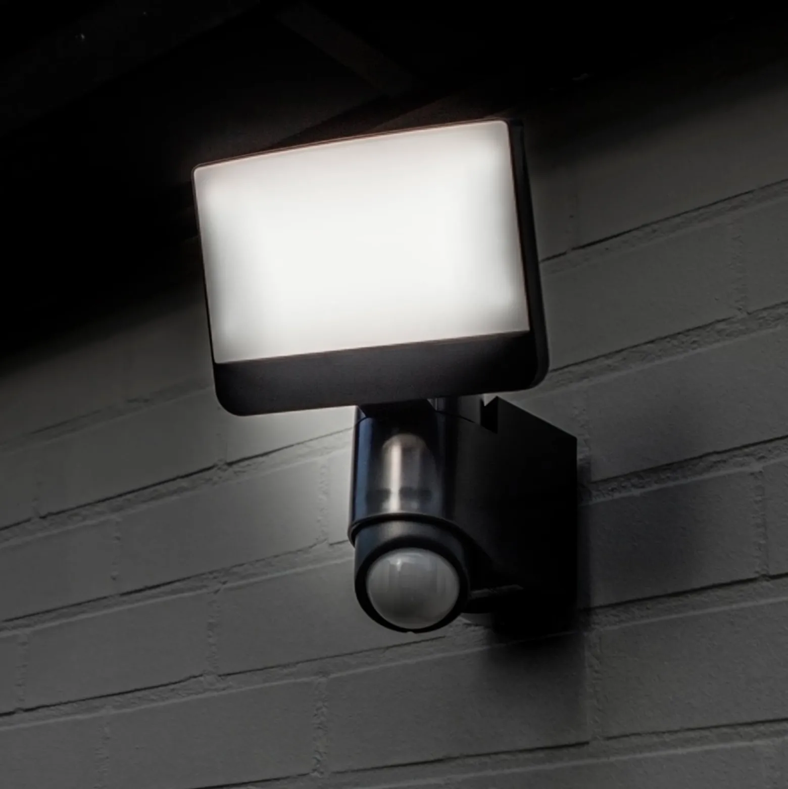 LED-Sensor-Außenwandstrahler SUNSHINE, 25 cm dunkelgrau IP54