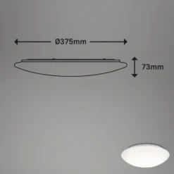 LED-Sensor-Deckenleuchte Elipso IP44 4.000K Ø38cm