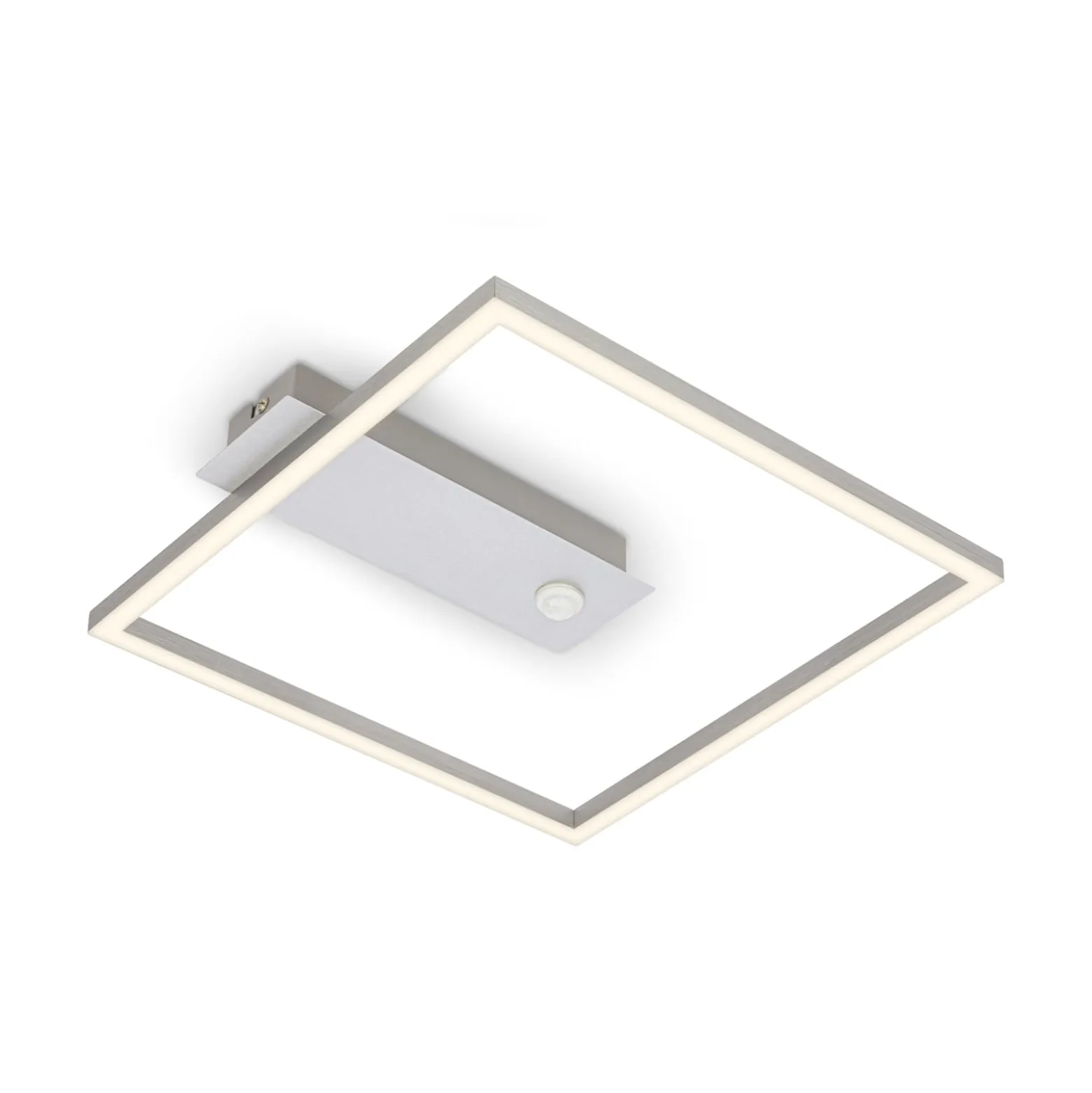 LED-Sensor-Deckenleuchte Nici quadratisch alu