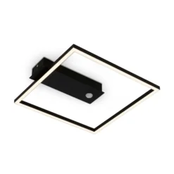 LED-Sensor-Deckenleuchte Nici quadratisch schwarz