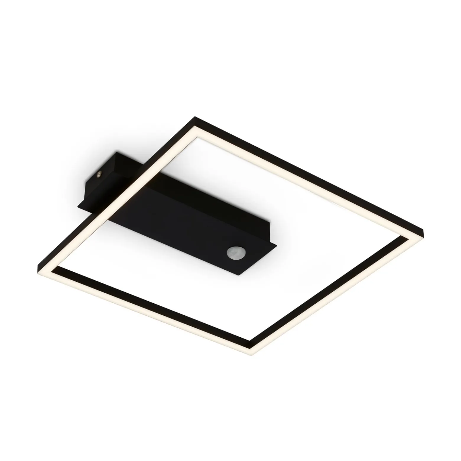 LED-Sensor-Deckenleuchte Nici quadratisch schwarz
