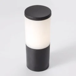 LED-Sockellampe Amelia, CCT, schwarz, Höhe 25 cm