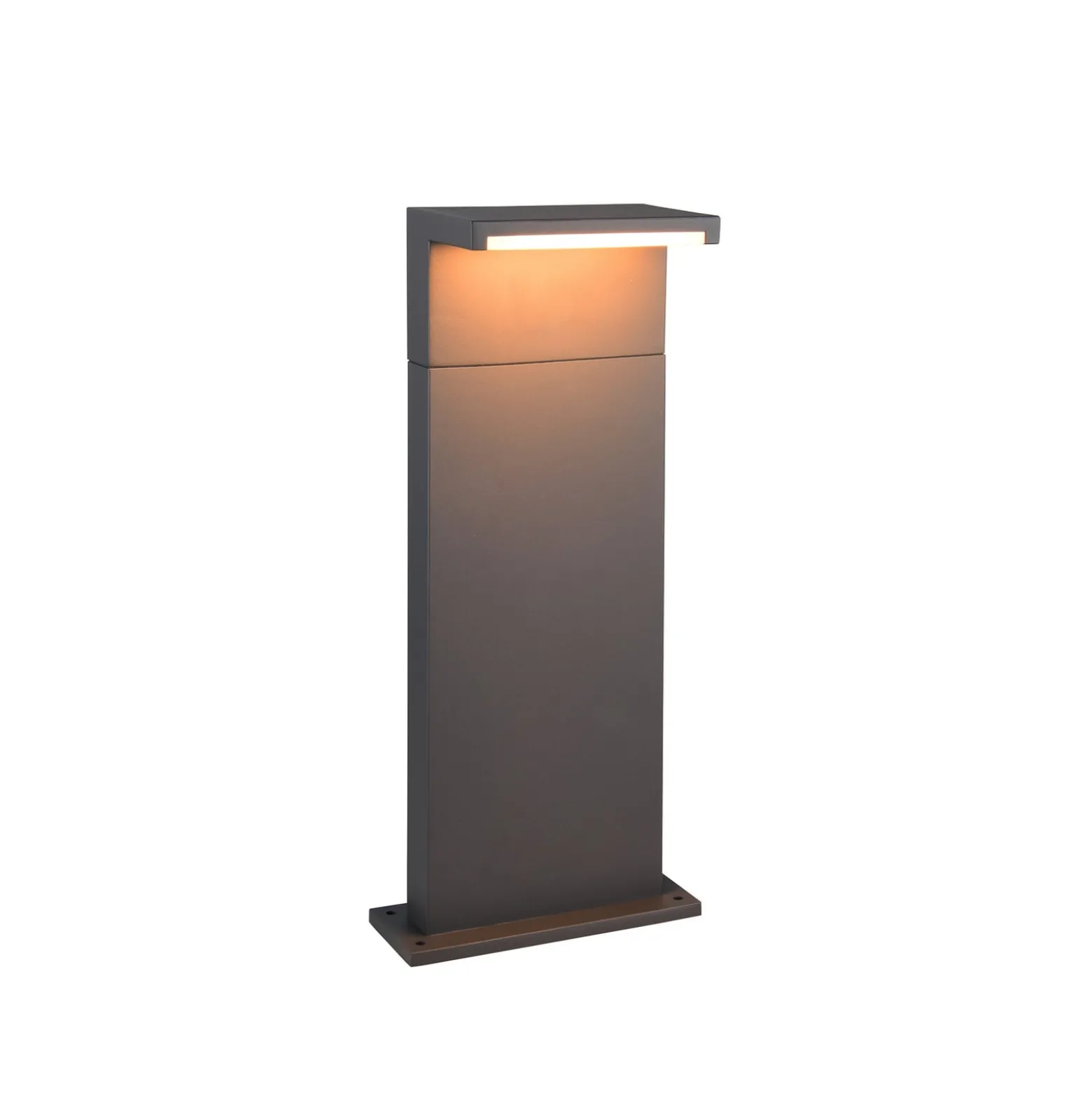LED-Sockellampe Ravi, anthrazit, Höhe 50 cm, Metall, IP65