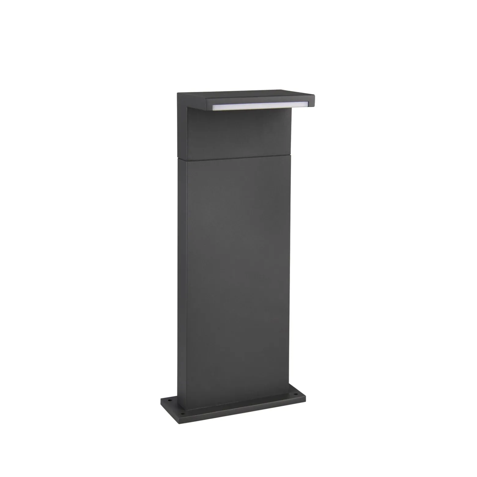 LED-Sockellampe Ravi, anthrazit, Höhe 50 cm, Metall, IP65