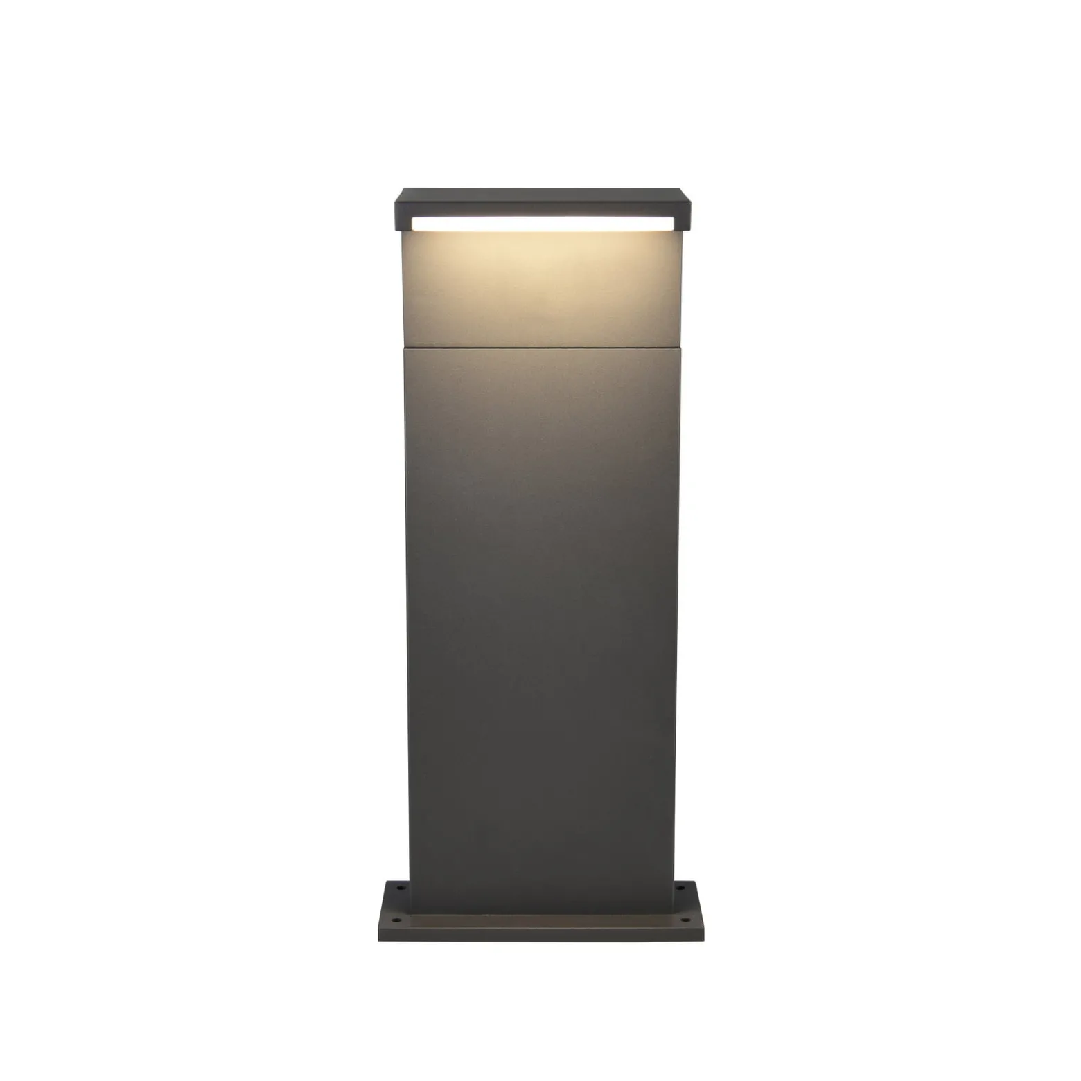 LED-Sockellampe Ravi, anthrazit, Höhe 50 cm, Metall, IP65