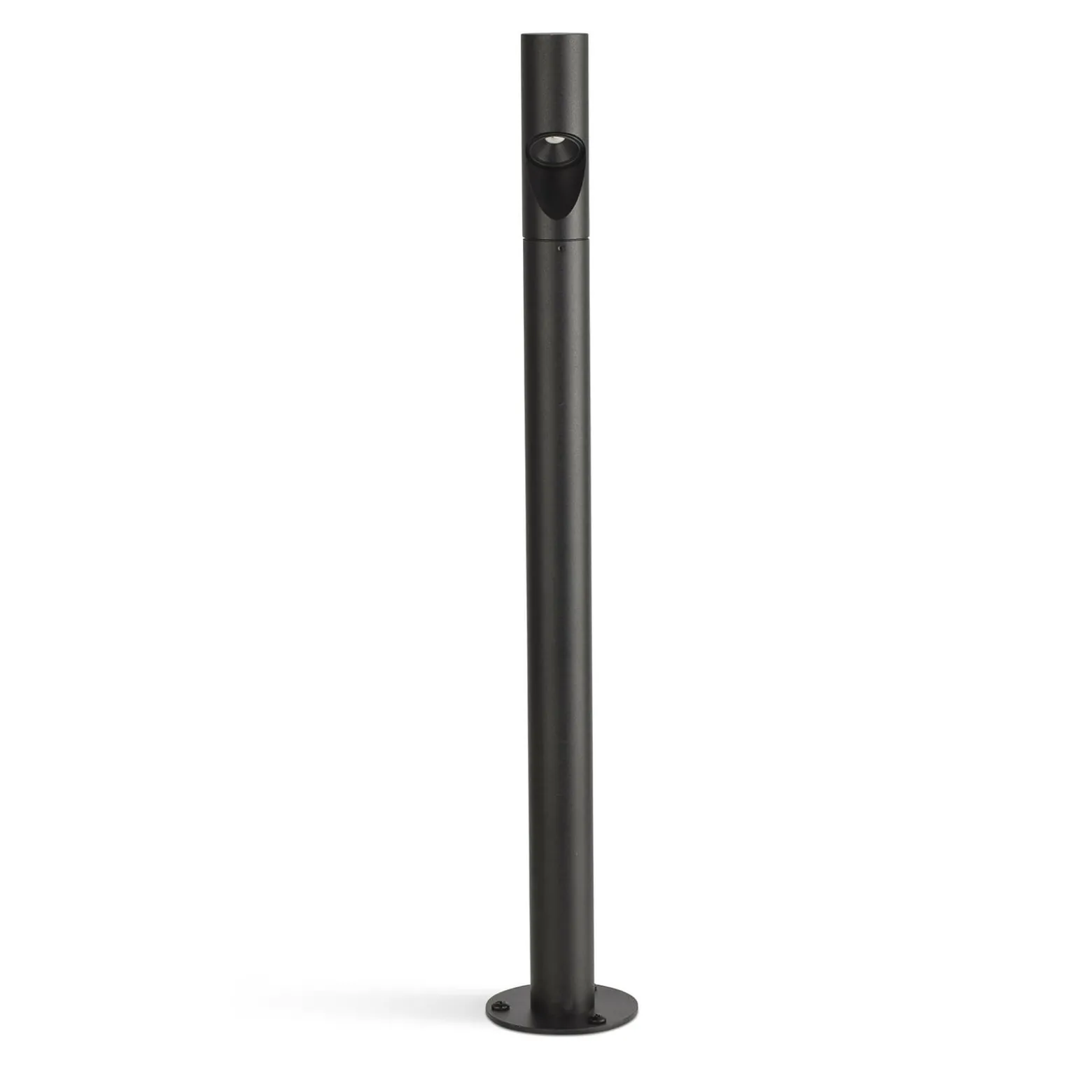 LED-Sockelleuchte Bezel, schwarz, Aluminium, Höhe 60 cm