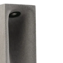 LED-Sockelleuchte Grot, 2700K, grau, Beton, IP55, Höhe 40 cm