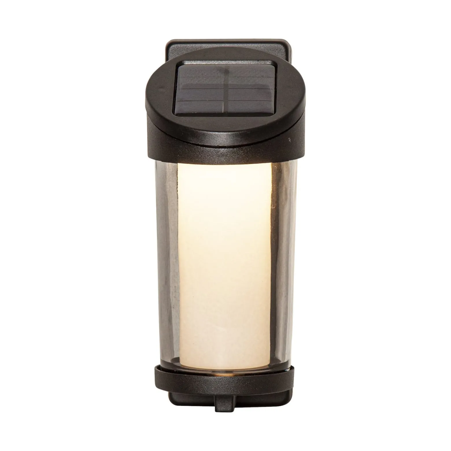 LED-Solar-Außenwandleuchte Alippa, schwarz Höhe 21 cm Metall
