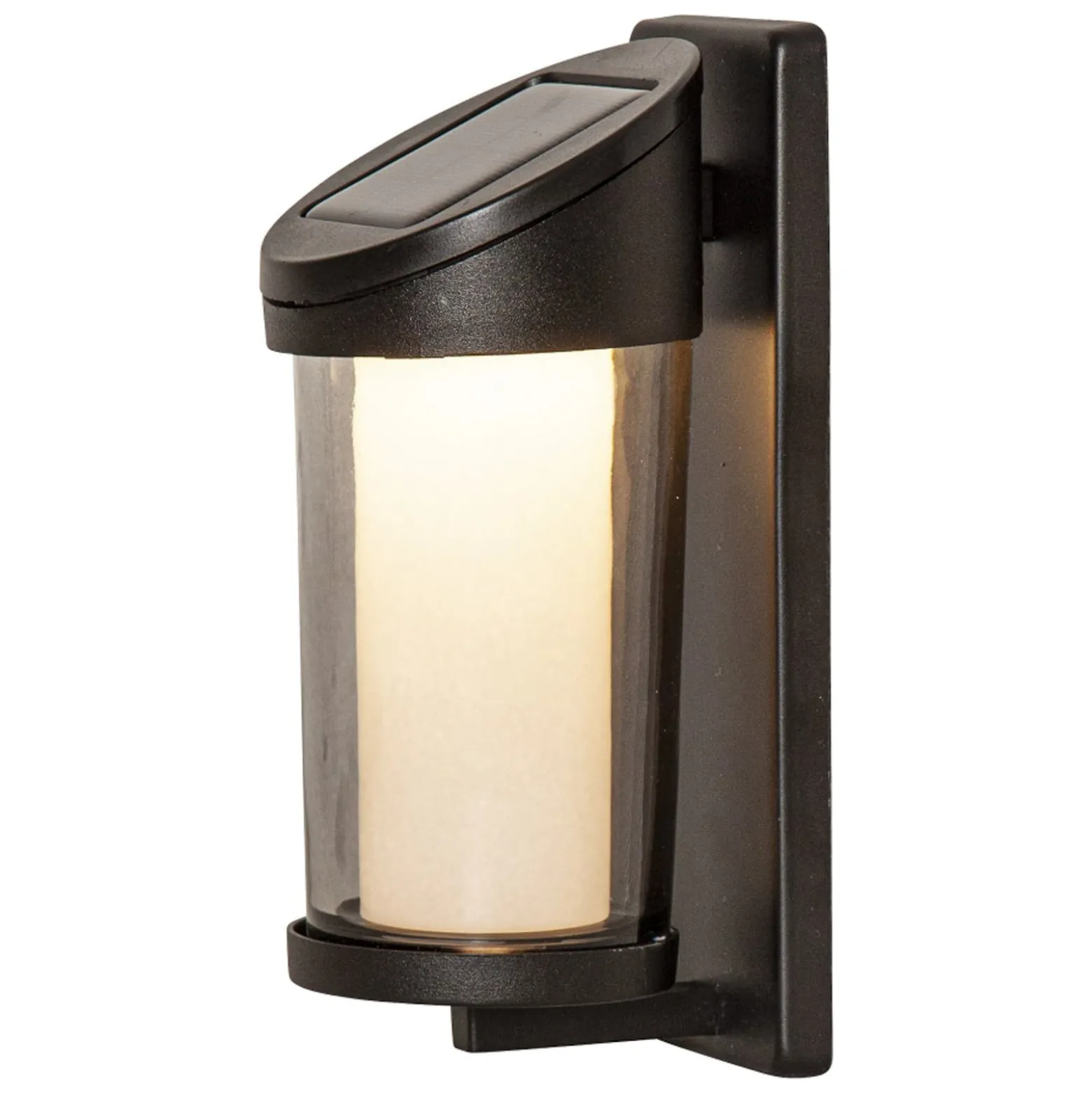 LED-Solar-Außenwandleuchte Alippa, schwarz Höhe 21 cm Metall