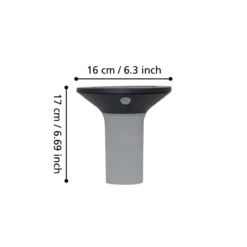 LED-Solar-Außenwandleuchte Corbezzola, schwarz, Sensor