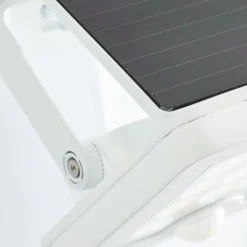 LED-Solar-Außenwandstrahler Luton Sensor, weiß, Breite 13 cm