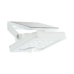 LED-Solar-Außenwandstrahler Luton Sensor, weiß, Breite 13 cm
