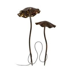 LED-Solar-Dekoleuchte Lumini, braun/bronze, Erdspieß, Metall