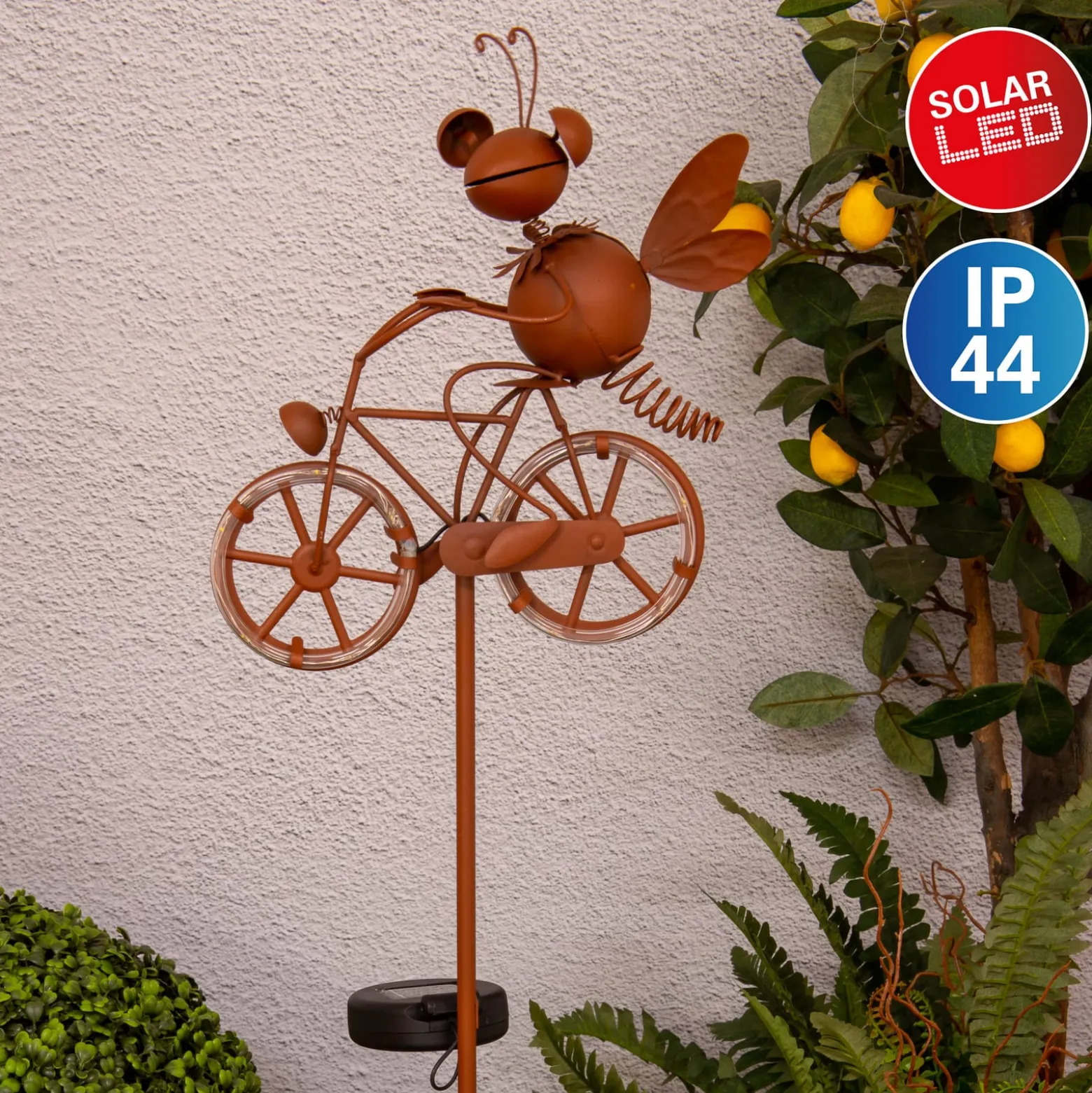 LED-Solar-Dekoleuchte 5282414 mit Fahrrad