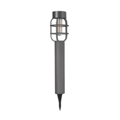 LED-Solar-Erdspießleuchte Anglia, 2er-Set, anthrazit, IP44