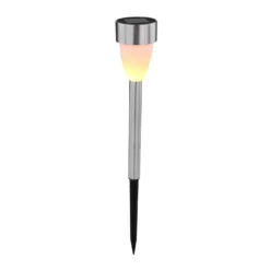 LED-Solar-Erdspießleuchte 33576-3, Edelstahl, 3er-Set