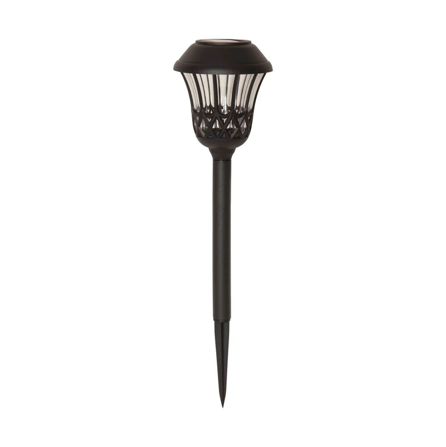 LED-Solar-Erdspießleuchte Lace, schwarz, Höhe 31 cm, 4er-Set