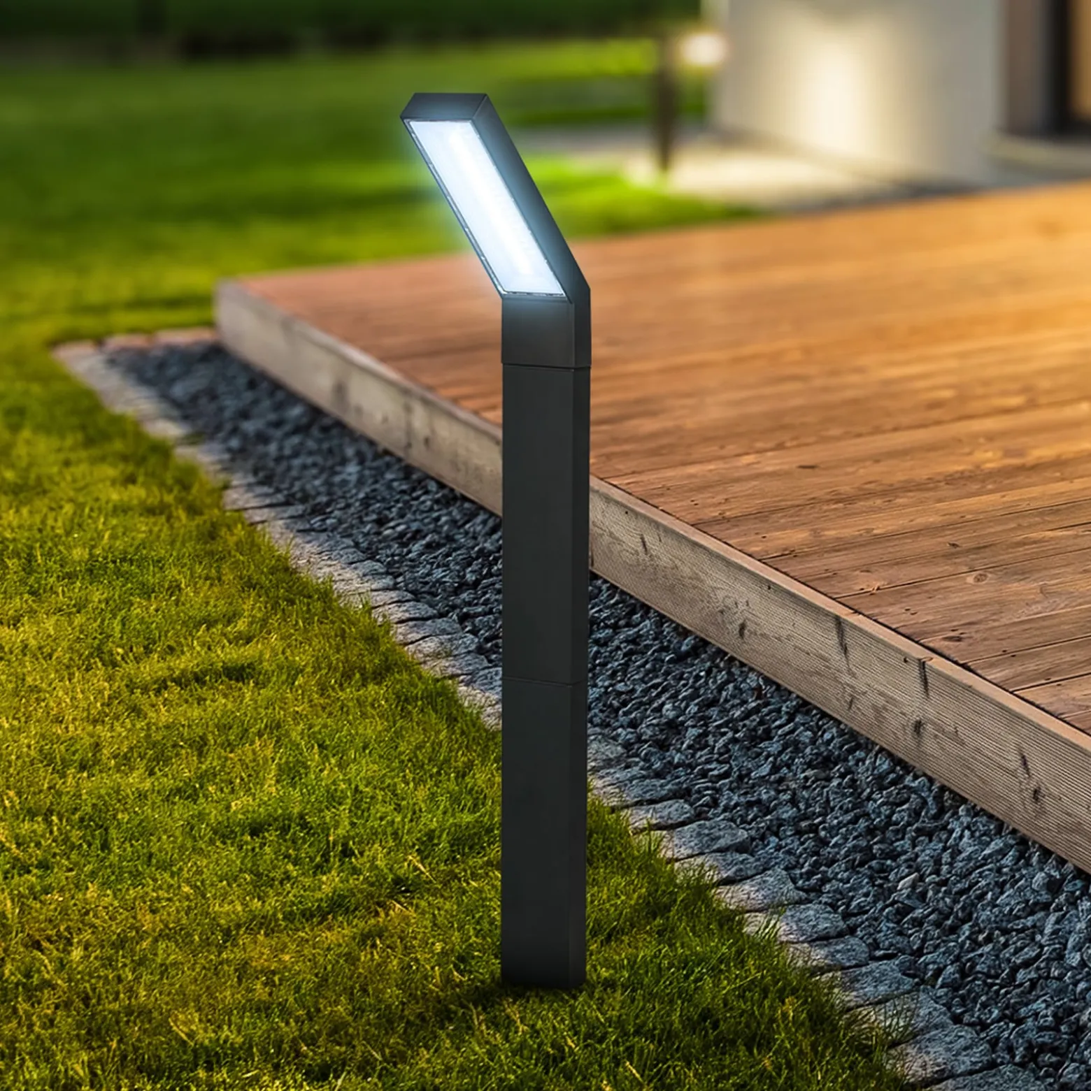 LED-Solar-Erdspießleuchte 3796015, schwarz, Kunststoff, CCT
