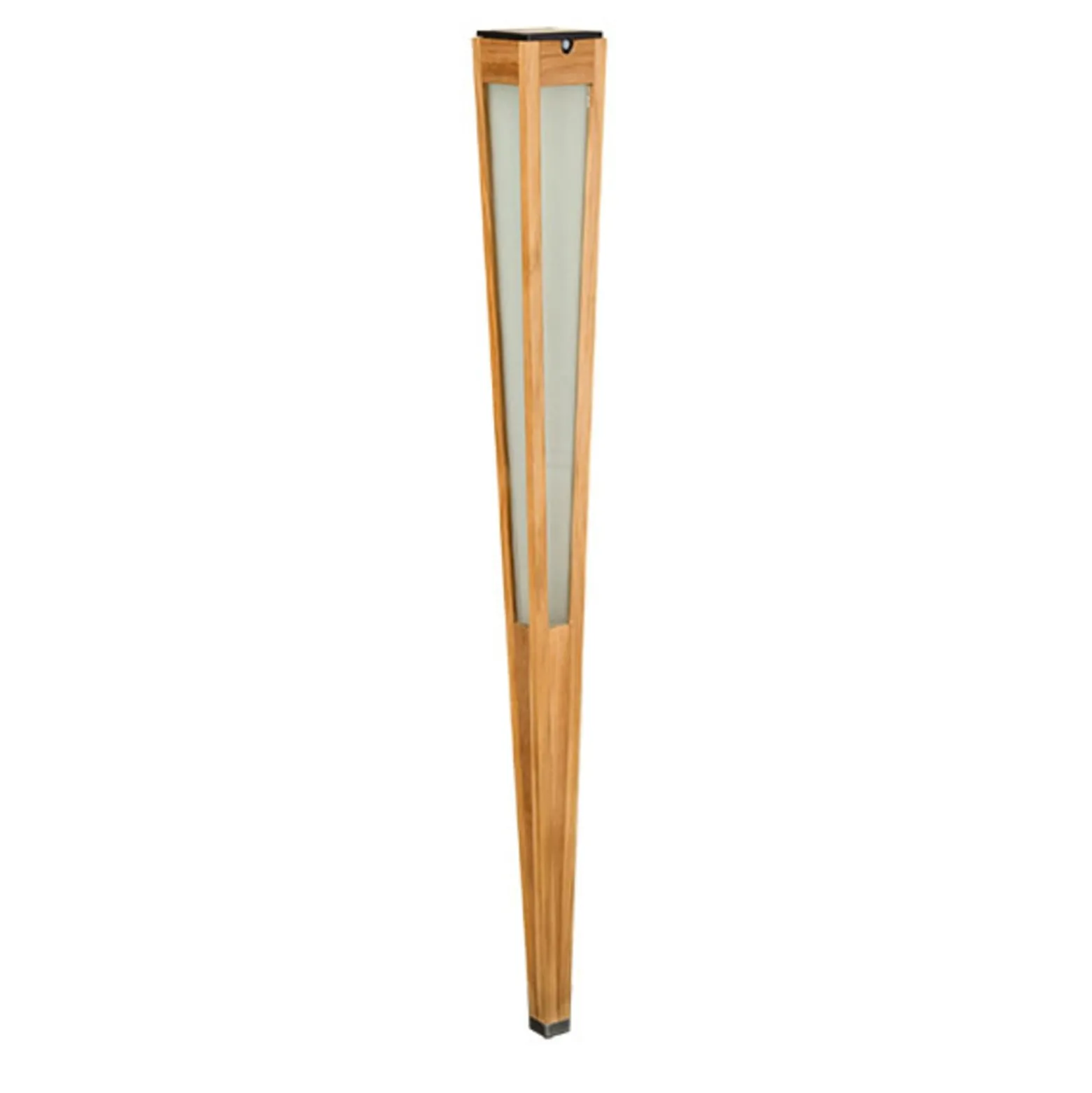 LED-Solarfackel Tecka mit Sensor, 120 cm, teak