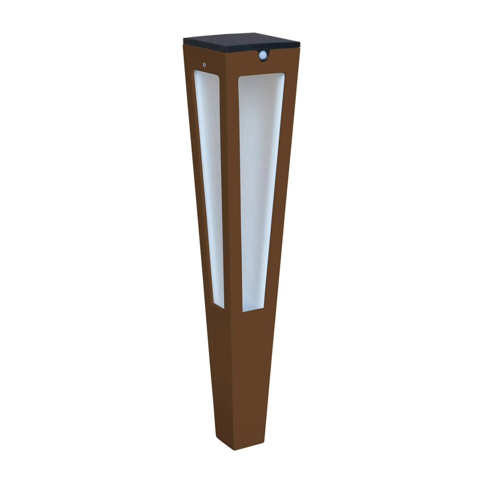 LED-Solarfackel Tinka mit Sensor, 62 cm, corten