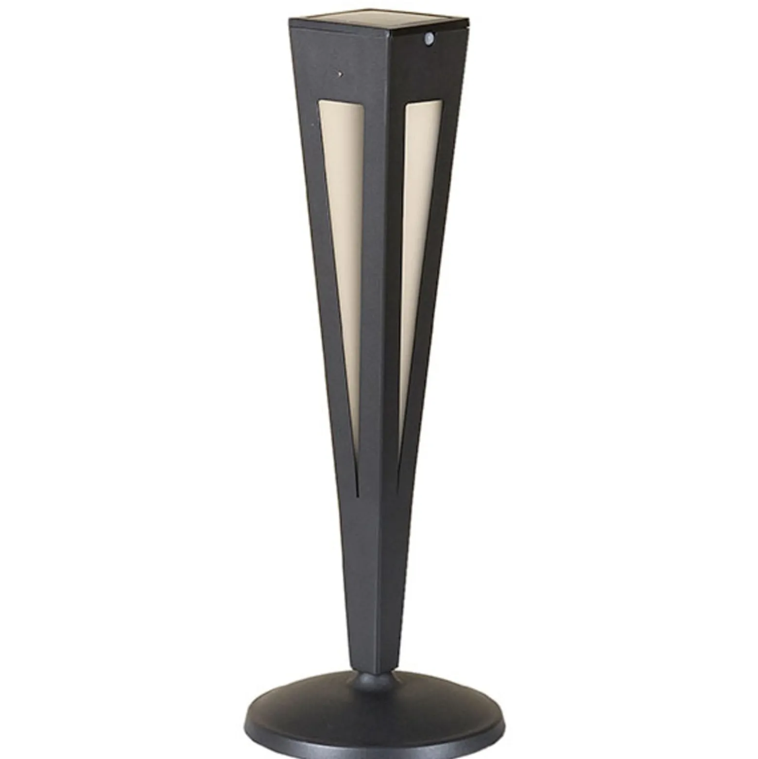LED-Solarfackel Tinka mit Sensor, 62 cm, grau