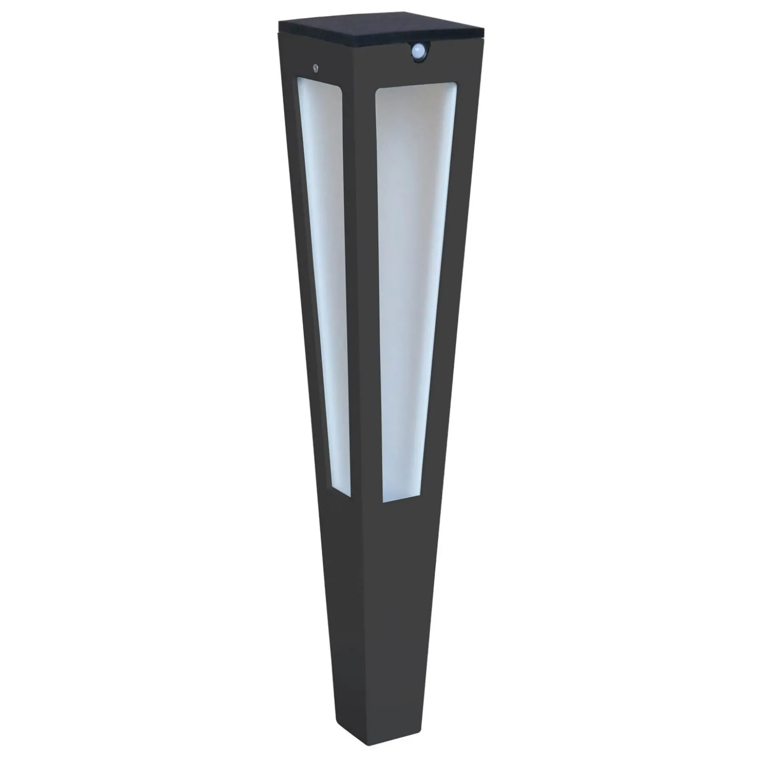 LED-Solarfackel Tinka mit Sensor, 62 cm, grau
