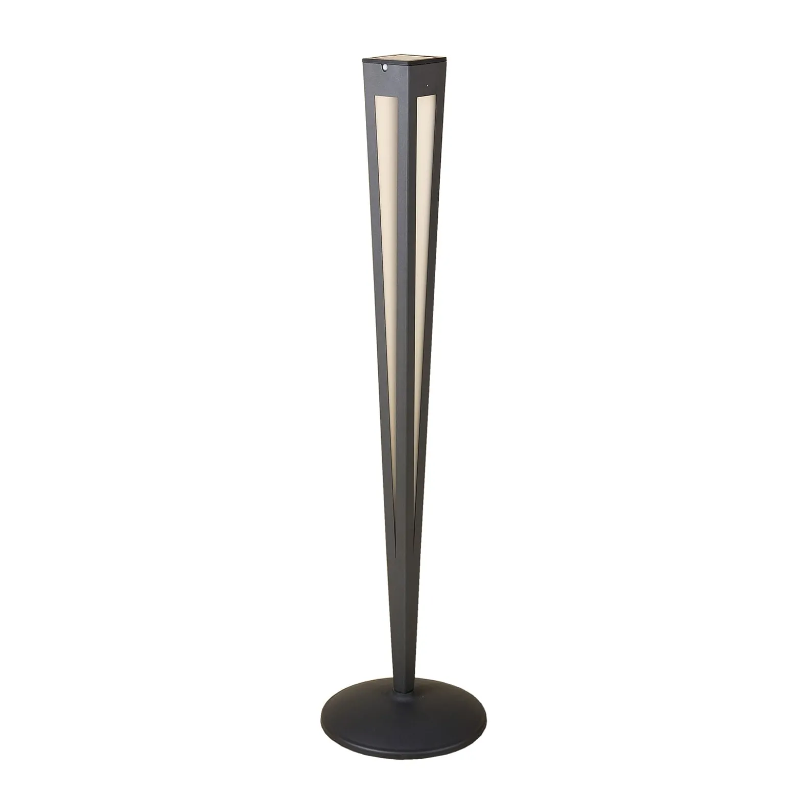 LED-Solarfackel Tinka mit Sensor, 120 cm, grau