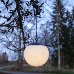 LED-Solarhängeleuchte Globus