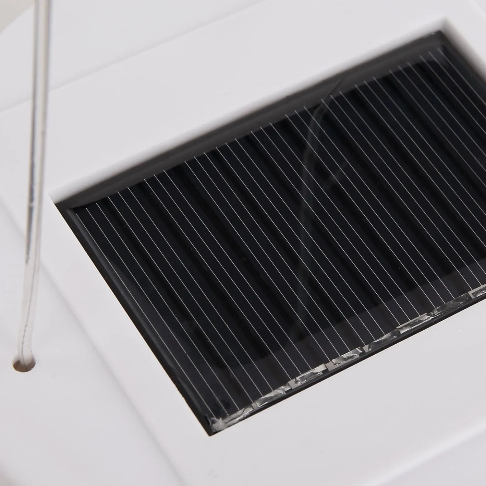 LED-Solar-Hängeleuchte 33982, weiß, Leinen, Kunststoff