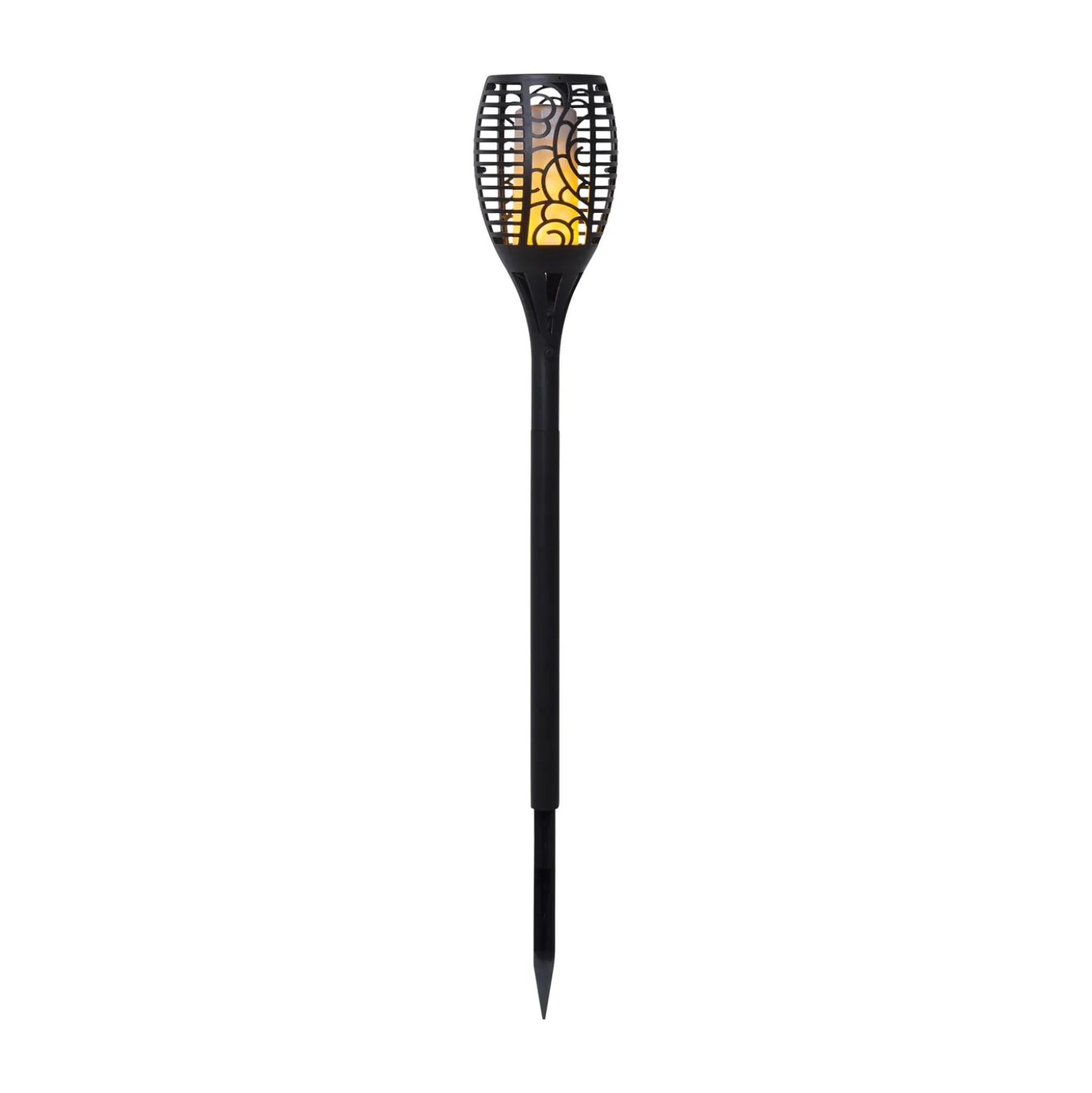 LED-Solarlampe Flame, drei Nutzungsoptionen, 54 cm