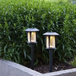 LED-Solarlampen Monaco im 2er-Set