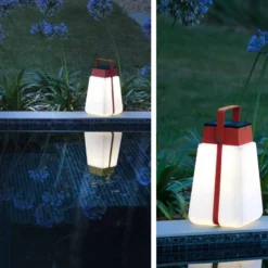 LED-Solarlaterne Bump 300 tragbar, rot