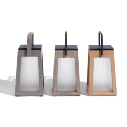 LED-Solarlaterne Tecka tragbar, Duratek 25 cm