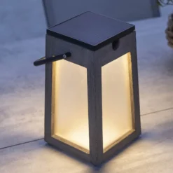 LED-Solarlaterne Tecka tragbar, Duratek 25 cm