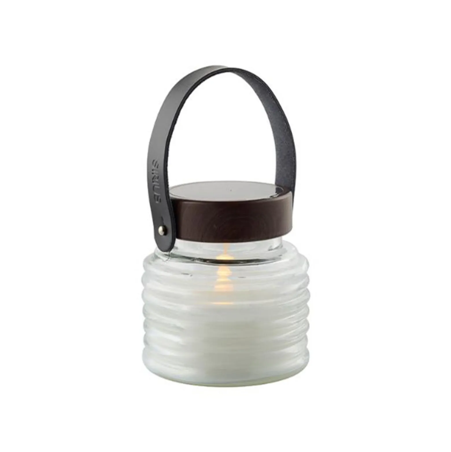 LED-Solarleuchte Aston Jar, Höhe 12 cm, klar/braun, IP44