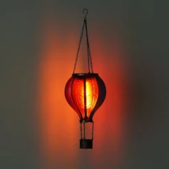 LED-Solarleuchte 36136B Heißluftballon, bunt, Kunststoff