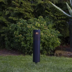 LED-Solarleuchte Blace in Schwarz, 39 cm hoch