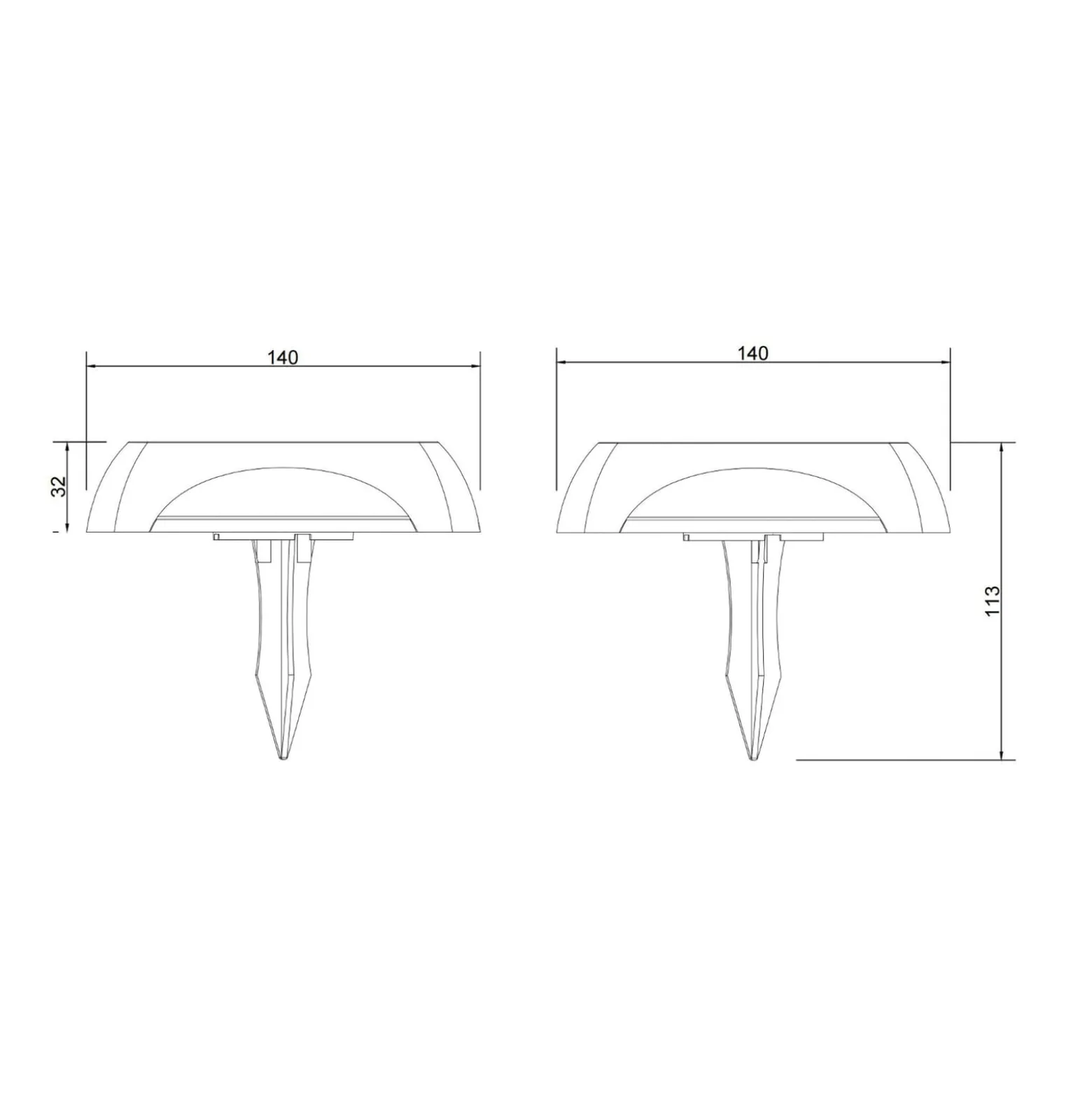 LED-Solarleuchte 36505, Erdspieß, Wandleuchte, schwarz, Alu