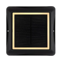LED-Solarleuchte 36505, Erdspieß, Wandleuchte, schwarz, Alu