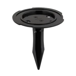 LED-Solarleuchte 36505, Erdspieß, Wandleuchte, schwarz, Alu