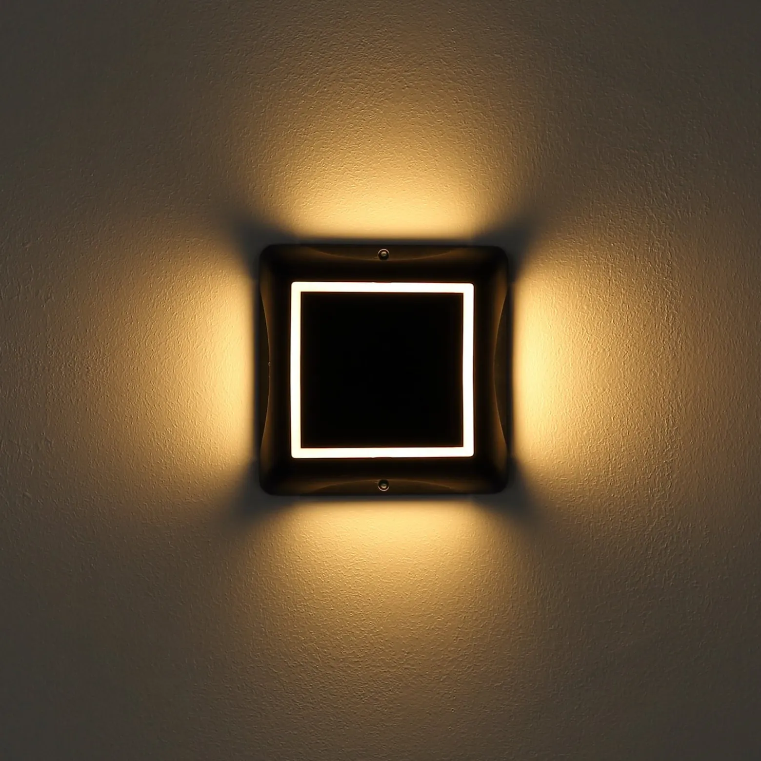 LED-Solarleuchte 36505, Erdspieß, Wandleuchte, schwarz, Alu