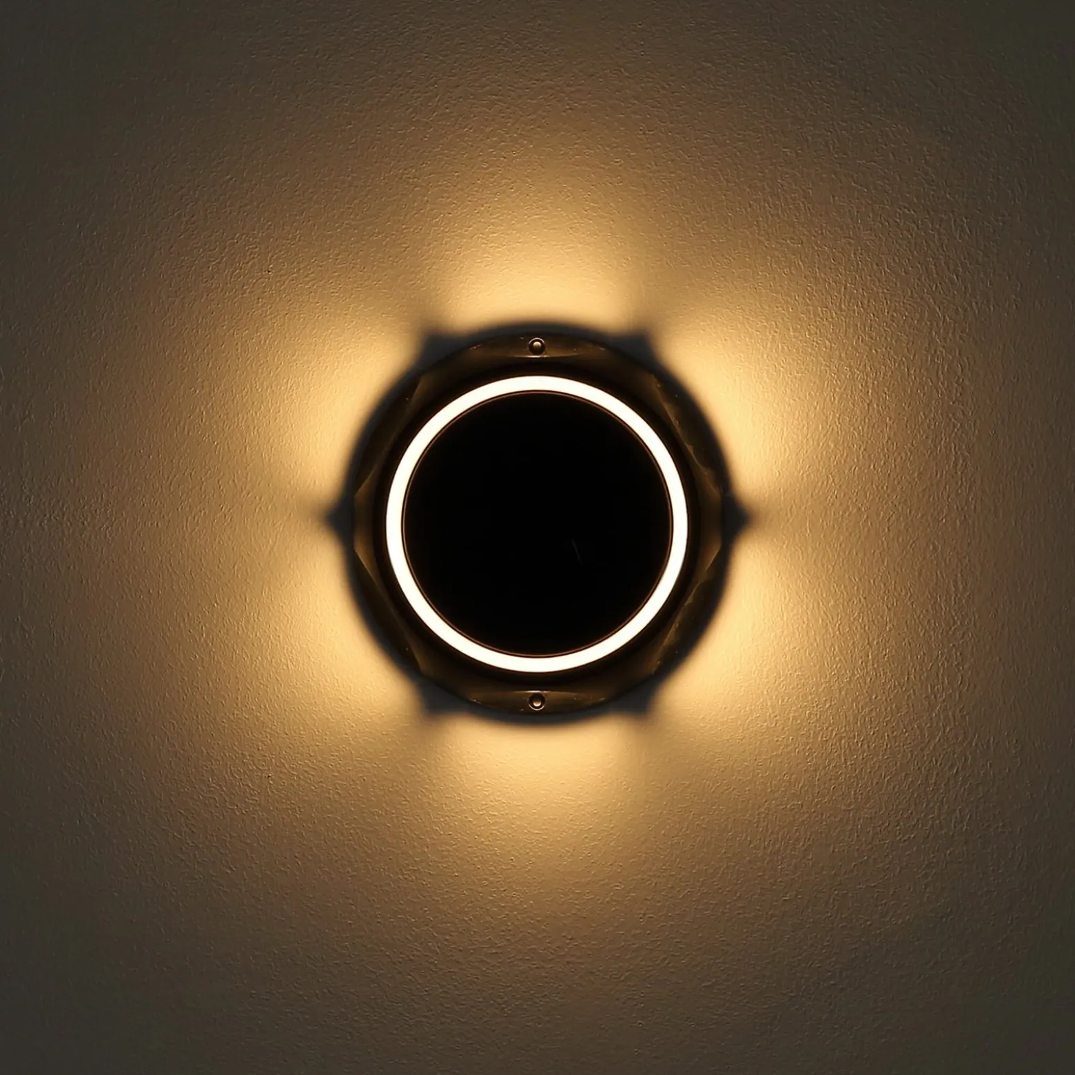 LED-Solarleuchte 36506, Erdspieß, Wandleuchte, schwarz, Alu