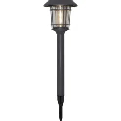 LED-Solarleuchte Filip in Graphit mit Erdspieß