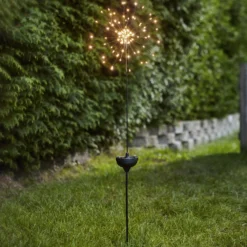 LED-Solarleuchte Firework mit Erdspieß, 100 cm