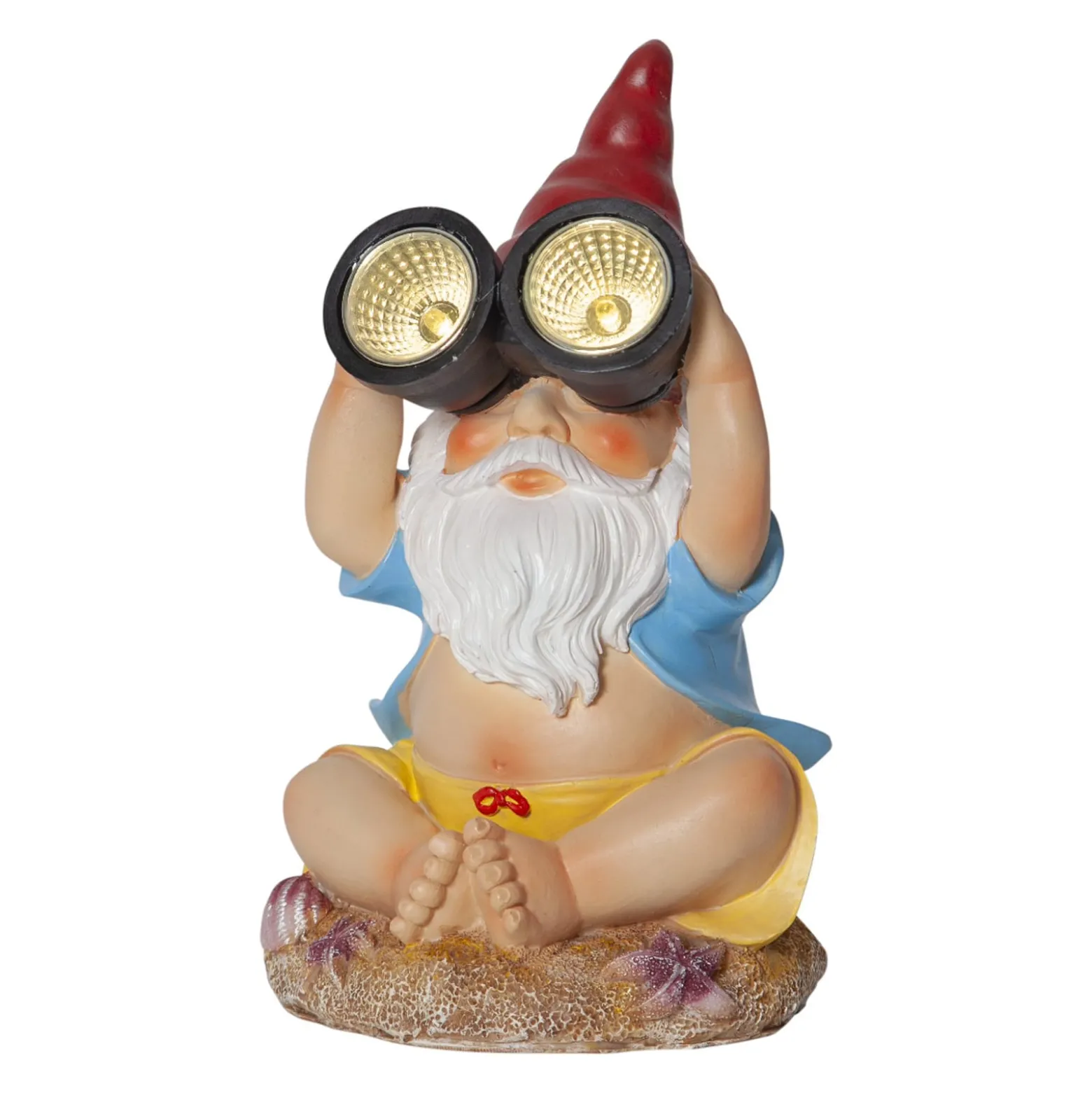 LED-Solarleuchte Gnomy, bunt, Kunststoff, 22 cm, Fernglas